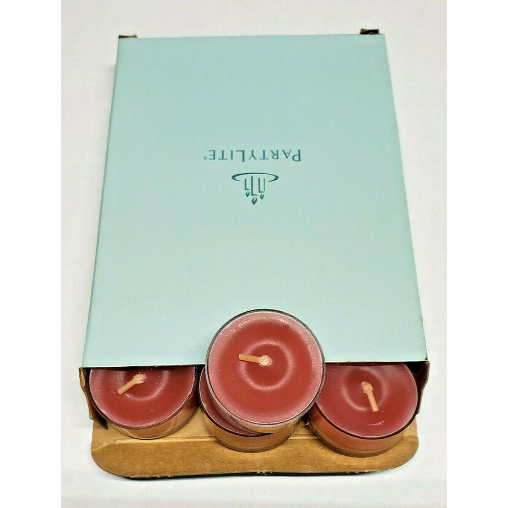 Partylite Tea Light 12 Candles NOS " RedTea & Sweet Flag " P1F/V04198
